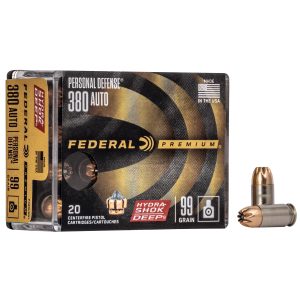 FED HYDRA-SHOK DEEP 380AUTO 99GR 20