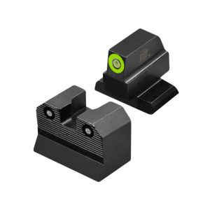 R3D 2.0 SUPPRESSOR HEIGHT NIGHT SIGHTS - BLACK, HK VP9 OR, FRONT GREEN CIRCLE
